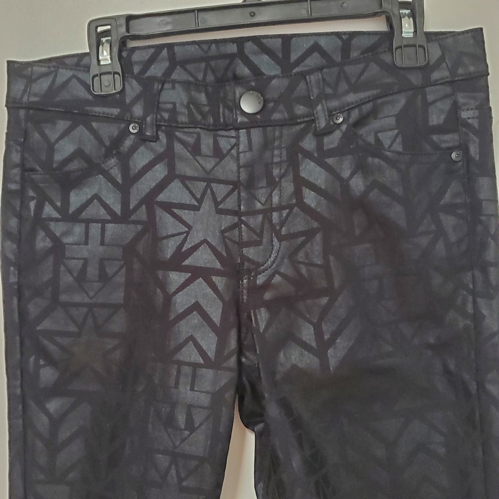 H&M Divided Women's Black Patterned Skinny Pants Size 6